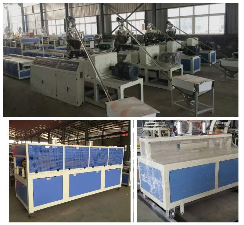 PE/PP/PVC Wood Plastic/WPC Floor Board Extrusion Production Line
