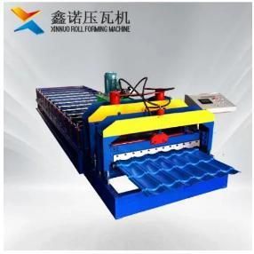Xinnuo High Quality Glazed Tile Aluminium Roofing Panel Making Roll Forming Machine