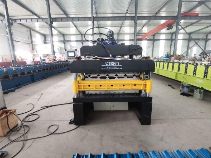 Double Layer Trapezoidal Roof Tile Building Material Roll Forming Machine