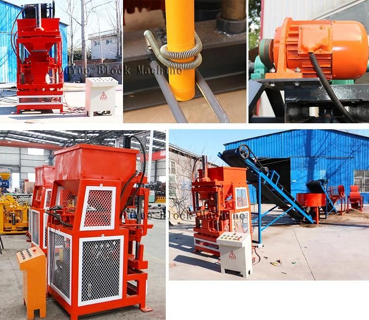 Germany Hr1-10 Hydraulic Vibration Construction Machinery Block Machine, Clay Soil Brick Making Machine
