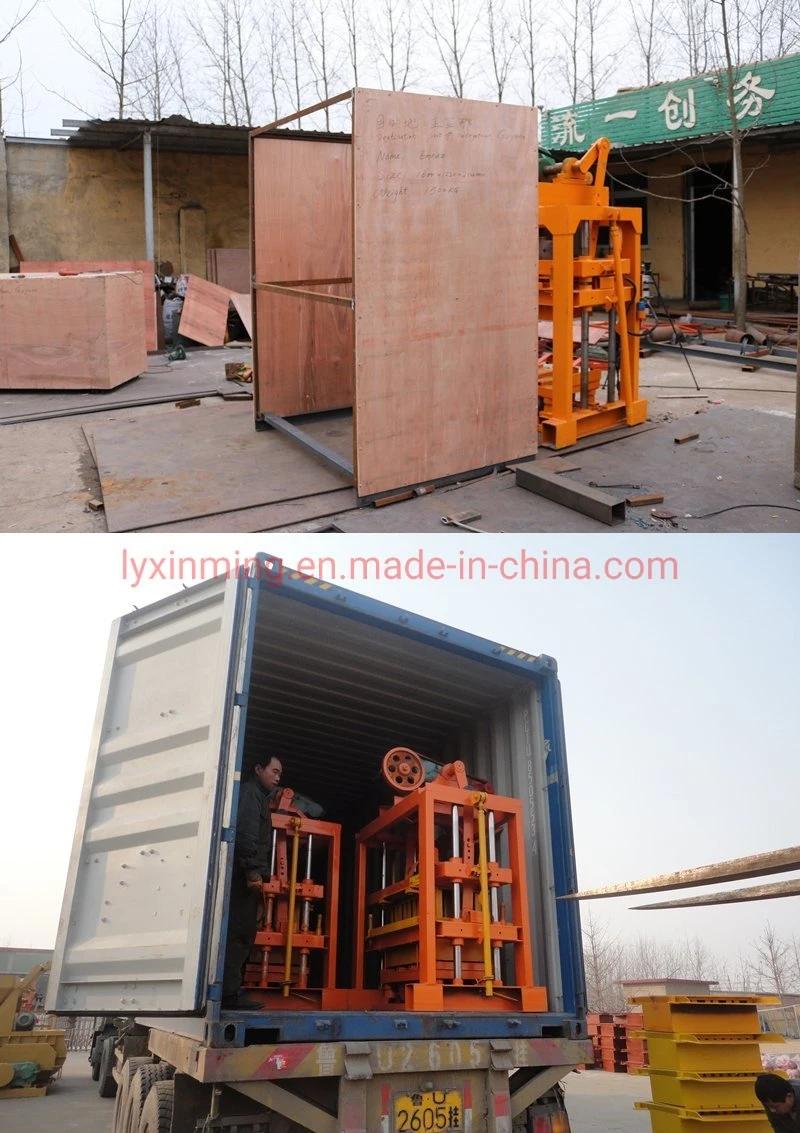 High Quality Qtj4-40 Semi-Automatic Concrete Cement Hollow Block/Solid Brick /Pavment Interlocking Block Making Machine Forconstruction Materials