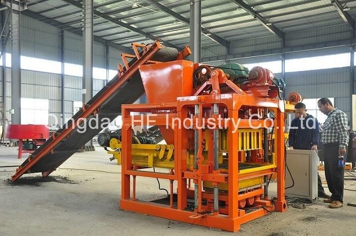 Qt4-25 Semi Automatic Concrete Hollow Cement Block Making Machine Prices