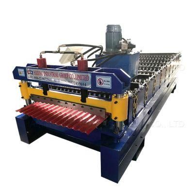Double Layer Roof Tile Roll Making Forming Machine