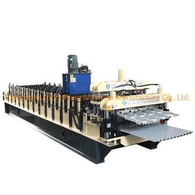 PLC Control Color Cold Steel Glazed Roof Tile Roll Forming Machine Step Tile Forming Machinery with Good Price
