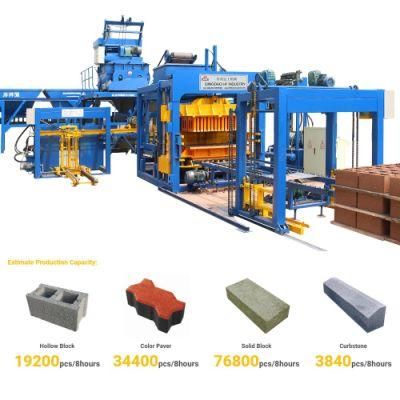 Qt10-15 Big Automatic Hydraulic Concrete Hollow Cement Paving Brick Block Making Machinery Supplly Price List in India