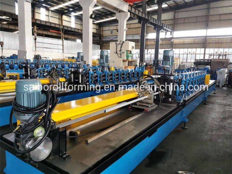 High Speed Ceiling Roll Froming Machine with Track Cutting 60m/Min