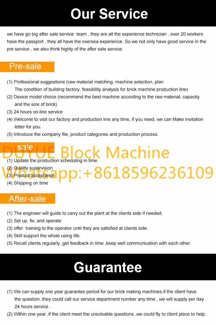 Duyue Qmy4-45 Hollow Block Making Machine