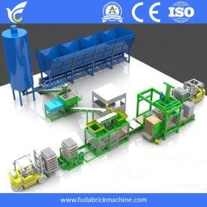 Construction Equipment Automatic Cement Hollow Block Machine, Paver Brick Production Line