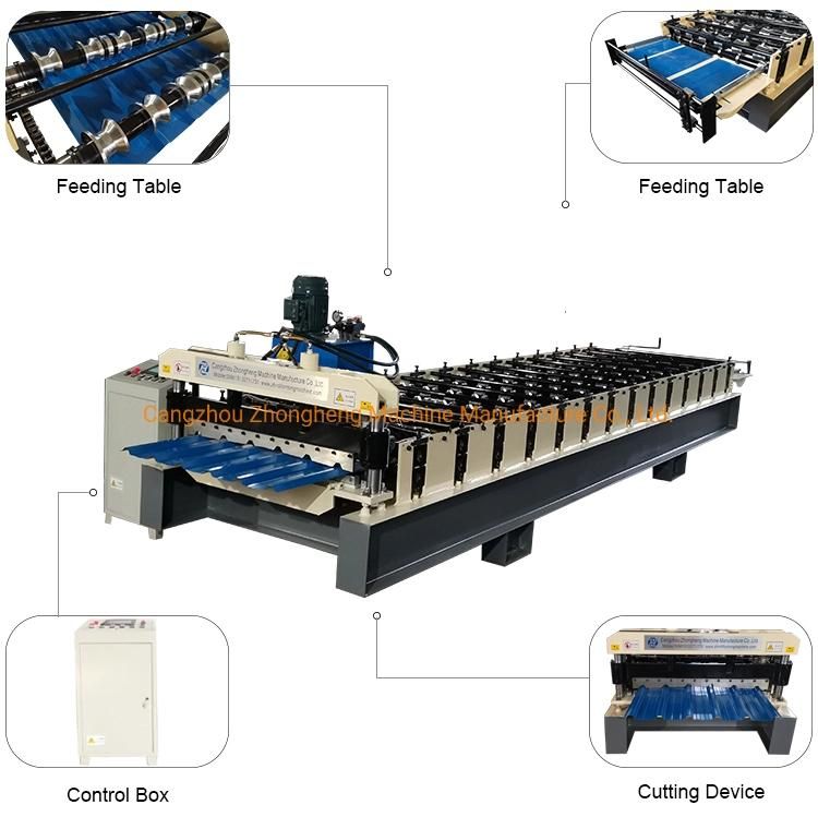 Ibr Trapezoidal Aluminum Iron Roofing Sheet Roll Forming Machine
