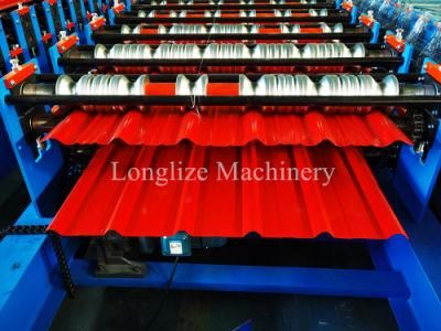 Double Layer Metal Roofing Corrugated Steel Sheet Tile Making Roll Forming Machine