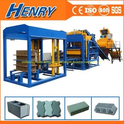 Qt4-15 Best Selling Full Automatic Hydraulic Concrete Brick Making Machine Hollow Block Making Machinery to Africa