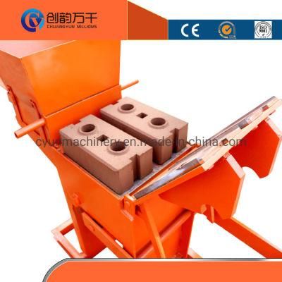 Small China Manual Brick Machine Hand Operated Interlock Clay Brick Making Machine Price for Clay South Africa