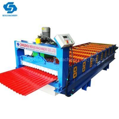 PLC Control Corrugated Roof Sheet Making Machine 10-16m/Min