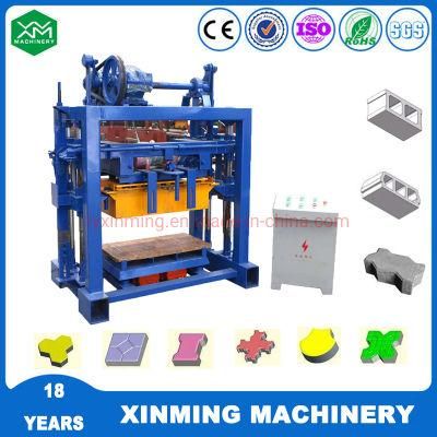High Quality Qt4-30 Diesle Engine Hydraulic Colorful Paving Block Making Machine for Small Factory