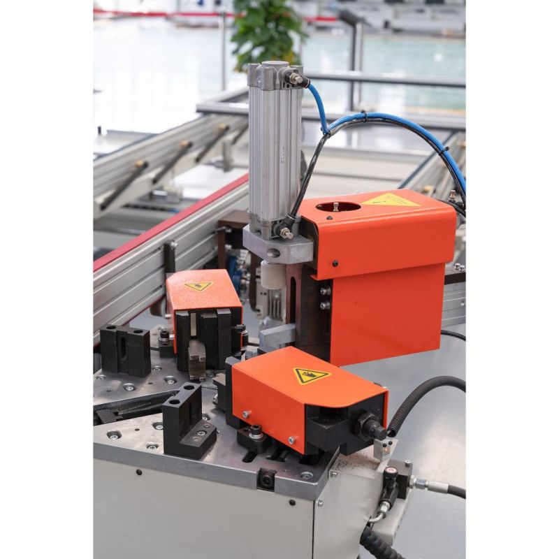 Automatic Line Aluminium Profile Four Head CNC Corner Crimping Machine