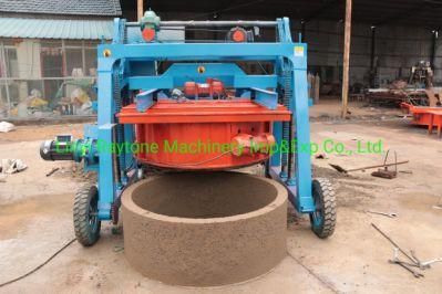 Hx-100 Mobile Concrete Culvert Water Drain Making Machine for Irrigation