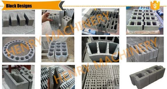 Qtj4-40 Concrete Mold Small Cement Hollow Block Making Machine