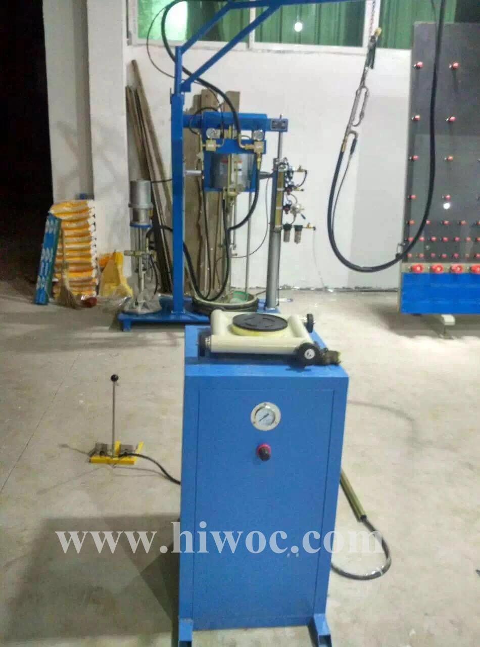 Double Glazing Equipment Rotated Sealant-Spreading Table Insulating Glass Machine