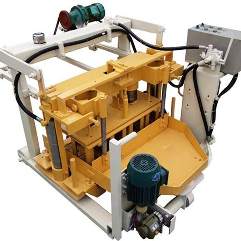 Qt40-3A Mobile Block Machine Concrete Brick Making Machine