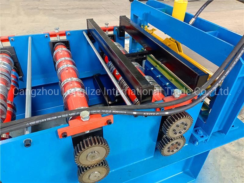 720/750 Floor Decking Metal Steel Tile Making Galvanized Sheet Roll Forming Machine