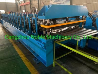 High Speed Colored Steel 760mm Shutter Door Panel Box Profile Tile Making Roll Forming Machine