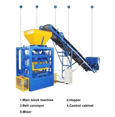 Qtj4-24 Cement Hollow Block Paving Brick Making Machine for Small Business