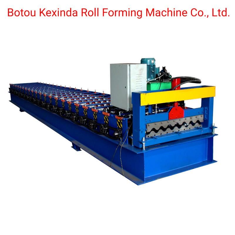 780 CNC Metal Aluminium Galvanised Gi / Aluzinc Wave Roofing Sheets Corrugated Making Machine