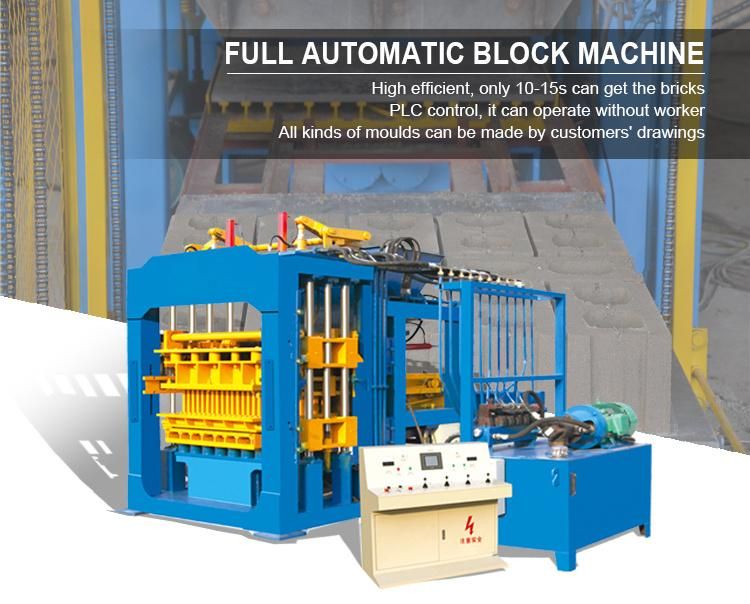 Qt10-15 Automatic Hollow Fly Ash Crushed Curb Stone Brick/Block Forming Machine