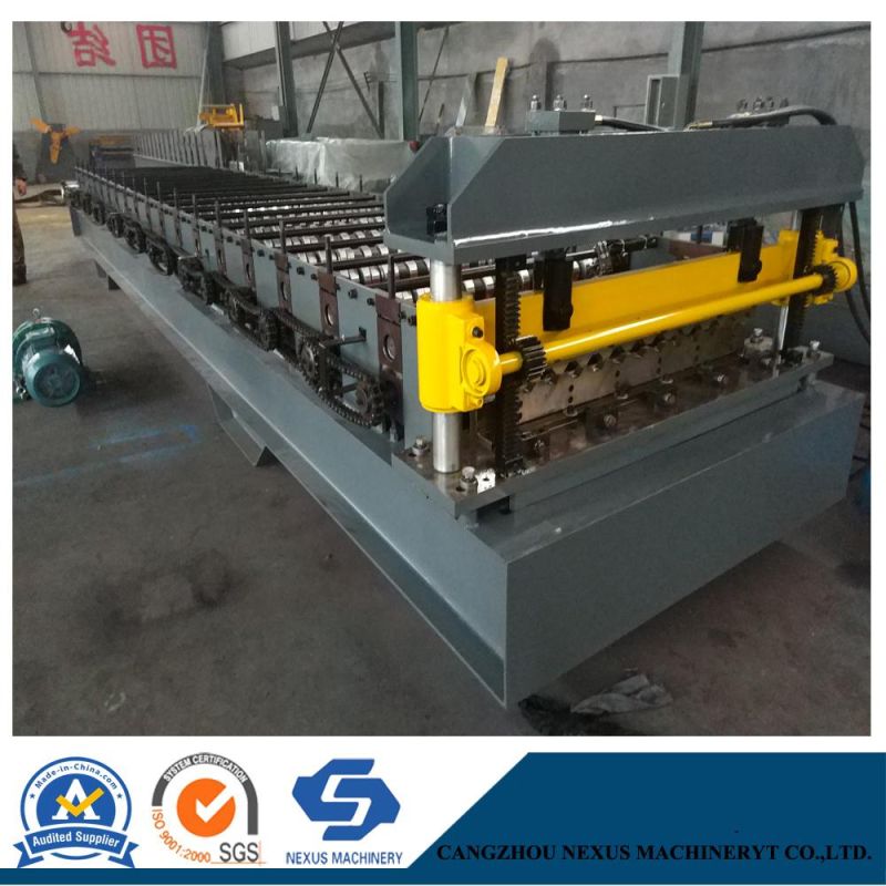 Electronic Control Metal Roof Roll Forming Machine with Hydraulic Cutter