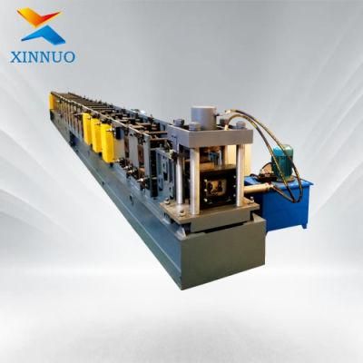 Xinnuo Metal Steel Storage Rack Cold Roll Forming Machine with Punching