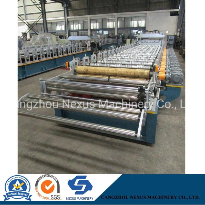 PLC Control Colored Cold Steel High Speed Glazed Tile Roll Forming Machine
