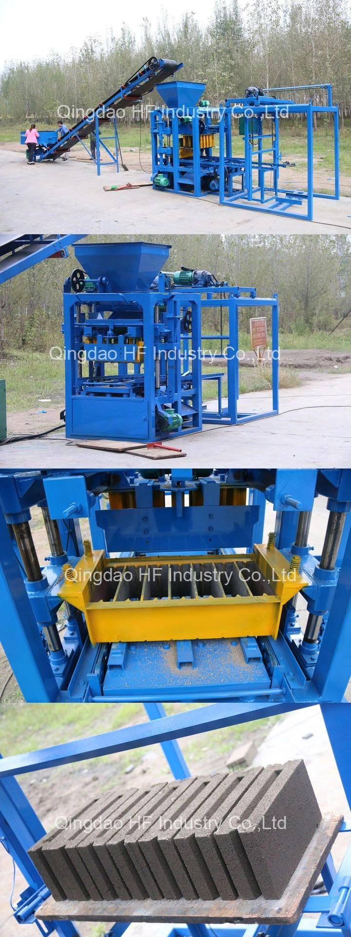 Qt4-26 Semi Automatic Concrete Block Making Machine Brick Making