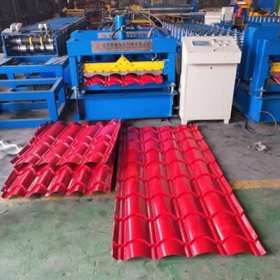 PLC Control Metal Glazed Tile Roll Forming Machine