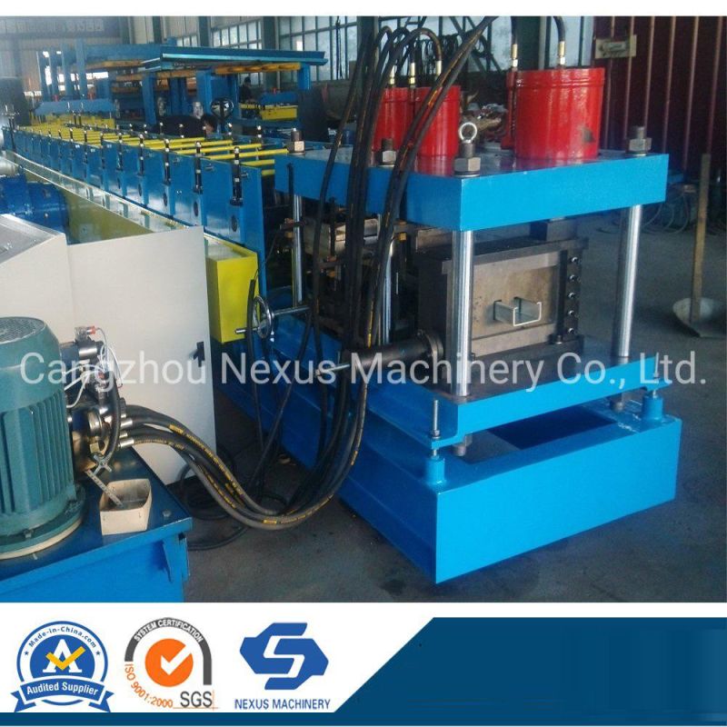 Ce ISO Channel Steel C Z U Frame Purlin Roll Forming Machine