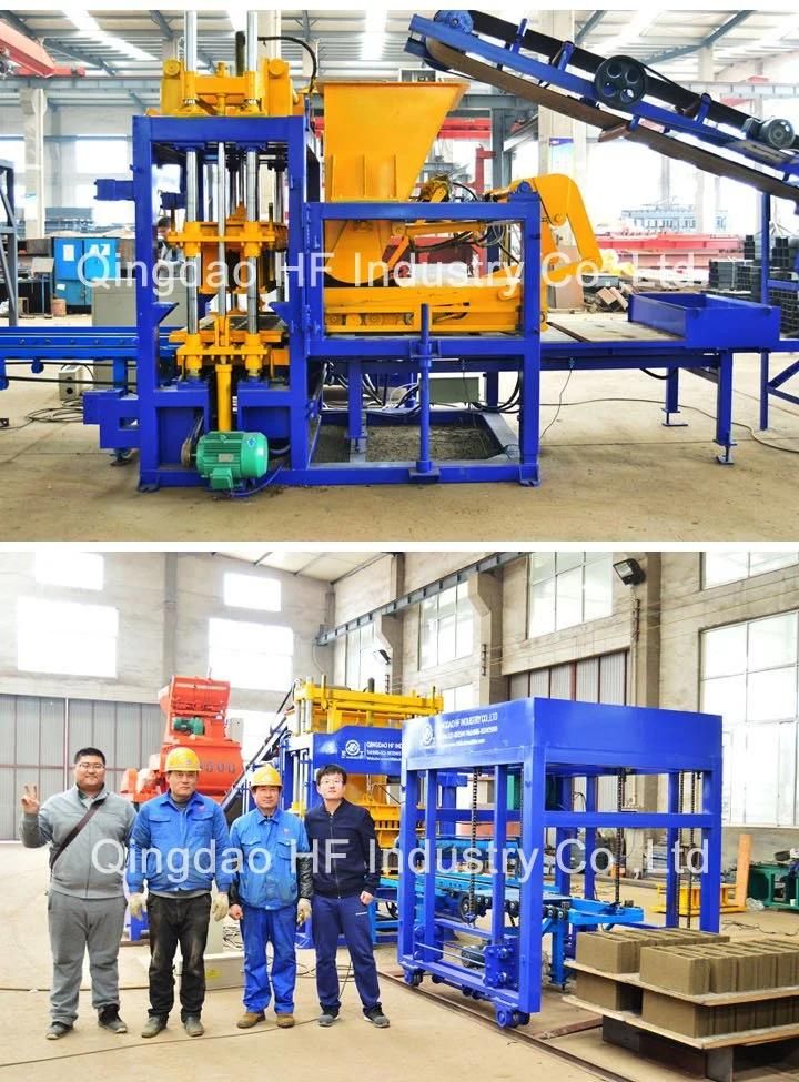 Qt5-15 Hydraulic Automatic Concrete Paving Brick Maker Machinery Block Making Machine Supplier