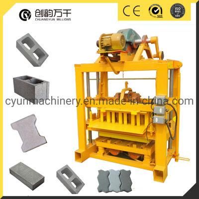 Qtj4-40 Manual Easy Operated Cement Hollow Block Solid Brick Machine in Nigeria