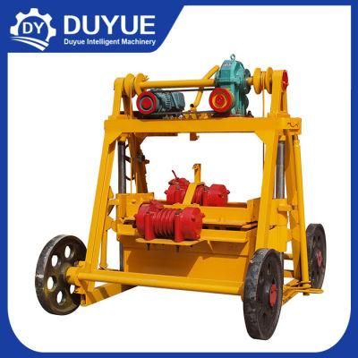 Qmy4-45 Diesel Egg Laying Mobile Concrete Hollow Block Making Machine