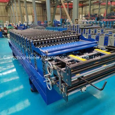 Ibr Roofing Sheet Iron Steel Corrugated Roof Sheeting Metal Double Layer Tile Panel Roll Forming Machine with Cheap Price