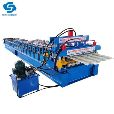 Zimbabwe Q-Tile Sheet Versatile Making Machinery Widespan Roof Step Tile Sheeting Roll Forming Machine