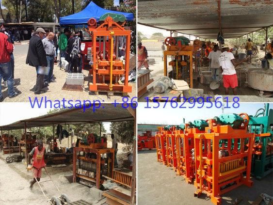 Qtj4-40 Concrete Mold Small Cement Hollow Block Making Machine