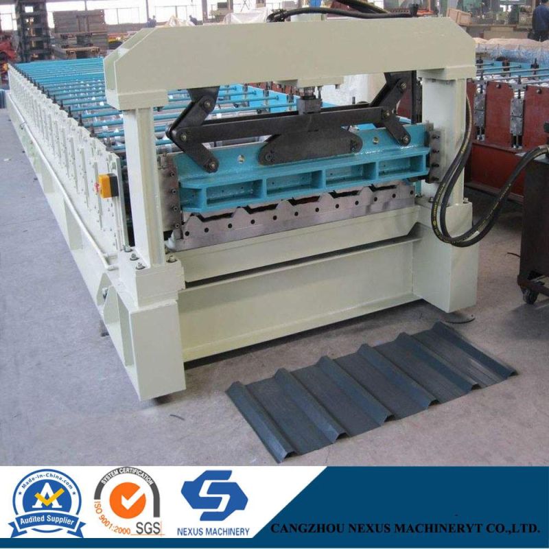 Metal Roof Ibr Sheeting Roll Forming Machine for 0.3 - 0.8mm Material Thickness