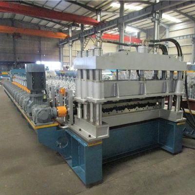 High Quality Aluminum Zinc Plate Colorful Metal Roof Step Tile Roll Forming Machine