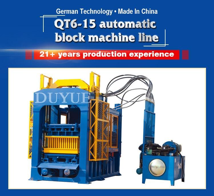 Qt6-15 Fully Automatic Block Making Machine Bricks Making Machine Lowest Pric