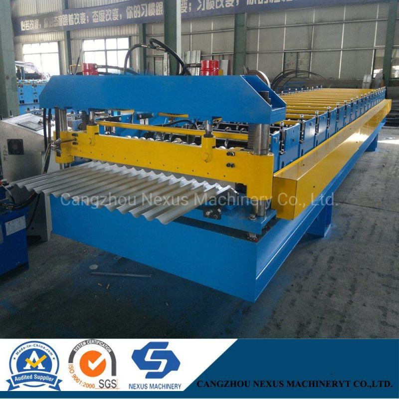 Corrugated Steel Roof Sheet Making Machine PPGI Wall Roof Panel Roll Forming Machine