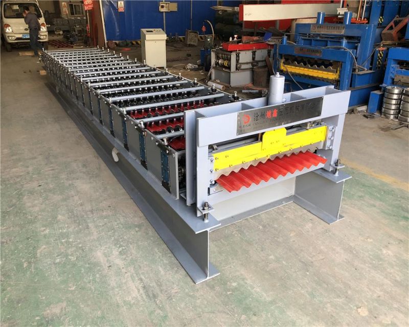 836mm Cold Steel Corrugated Iron Sheet Roofing Tile Making Roll Forming Machine