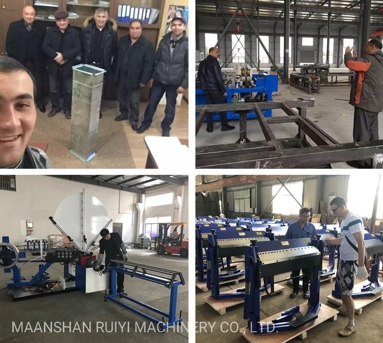 High Quality CNC HVAC Square Rectangular Air Duct Hydraulic Angle Steel Iron Galvanized Stainless Flange Production Line