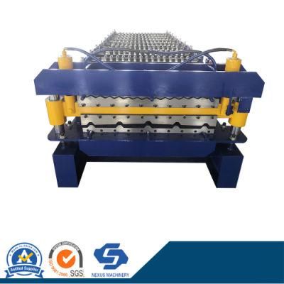 Cold PLC Automatic Galvanized Corrugated and Trapezoidal Roof Panel Sheet Roll Forming Machine