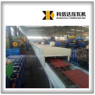 Colorful Stone Coated Metal Roofing Tile Making Machine