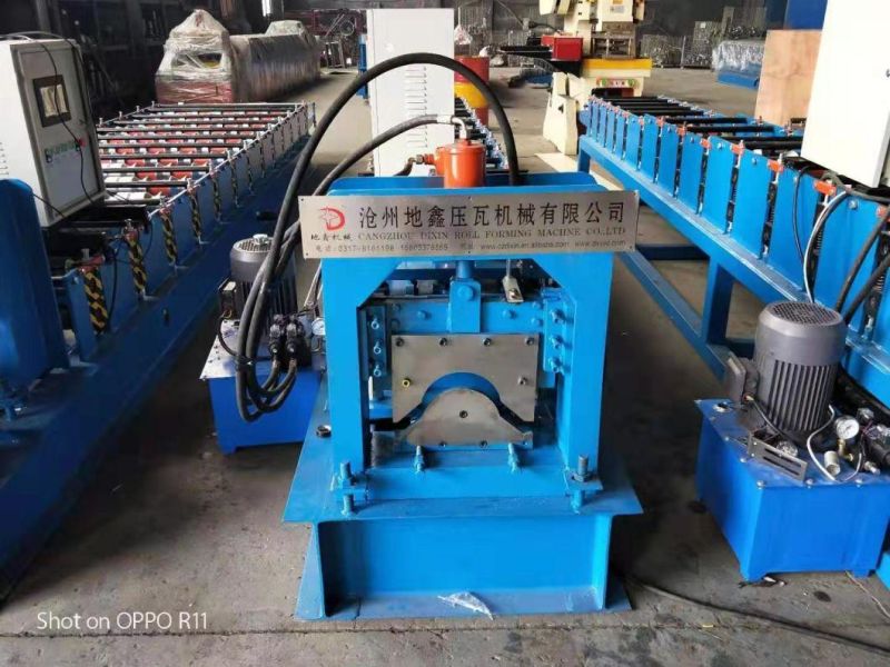 Galvanized Ridge Cap Zinc Roofing Sheet Roll Forming Machine