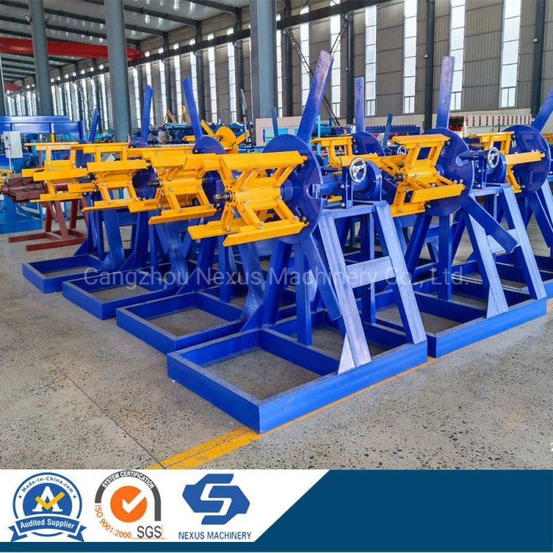 Steel Coil Manual Control Metal Electric Decoiler Manufacturer Cold Roll Forming Machine